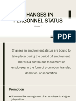 Chapter 7 Changes in Personnel Status 1