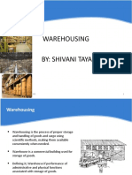 Warehousing By: Shivani Taya: Wednesday, December 08, 202 1 1