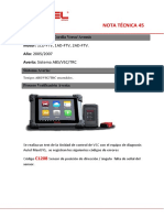 Nota Tecnica 45 Toyota Corolla Verso Avensis - DTC C1208 PDF