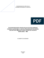 A Sustentabilidade Apoiada Pelas Politicas Urbanas Federais e Estaduais o Caso de Governador PDF