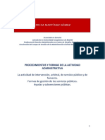 PROCEDIMIENTOS Y FORMAS DE LA ACTIVIDAD ADMINISTRATIVA (68 H) - P. Sancionador