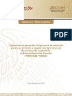 Disposiciones Generales Promocion, EMS 2020-2021