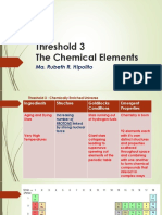 Threshold 3 The Chemical Elements