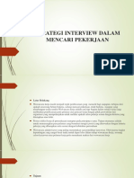 Strategi Interview Dalam Mencari Pekerjaan