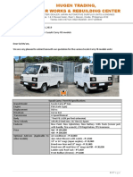 MT Quotation Suzuki Carry FB Models