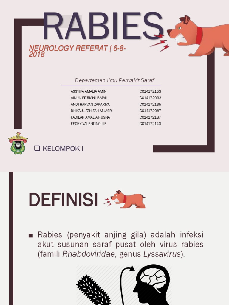 Epidemiologi dan Penanganan Rabies | PDF