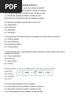 Teste de Eletricidade Básica