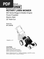 Download Craftsman Mower Manual by bdeener SN44322118 doc pdf