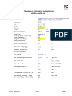 PIPELINE WALL THICKNESS CALCULATIONS