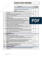 CDAKB Checklist Internal Audit