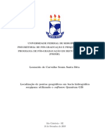Relatório - Localização de pontos em bacia hidrográfica Sergipana através do QGIS