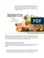 Hepatitis Is Caused by A Virus and Is Classified Into Five Different Types