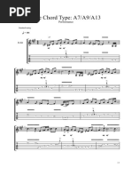 Estudio pentatonica sobre acorde A