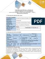 Guía de actividades fase numero 2 observacion reflexiva