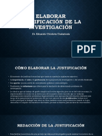 Elaborar Justificación de La Investigación