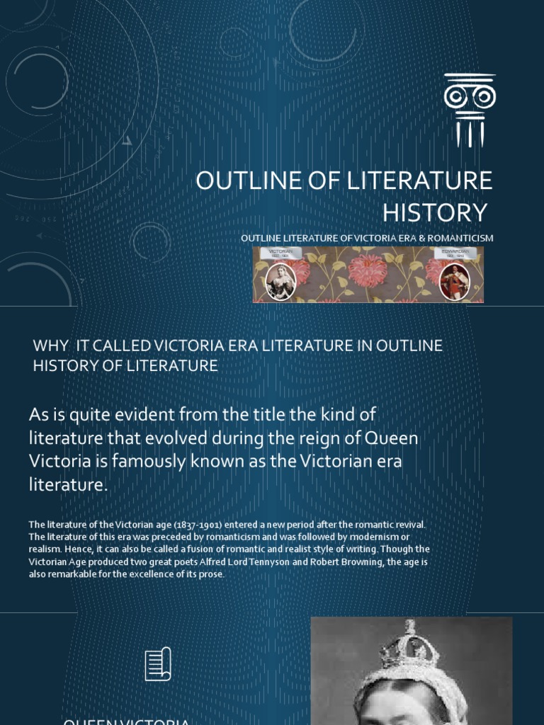 Outline of Literature History PDF Victorian Literature Romanticism