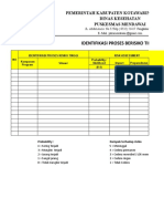 Form IDENTIFIKASI PROSES BERISIKO TINGGI