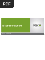 Recommendations User Guide