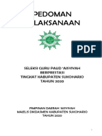 Pedoman - Umum - Guru Paud 'Aisyiyah - Berprestasi - 2020