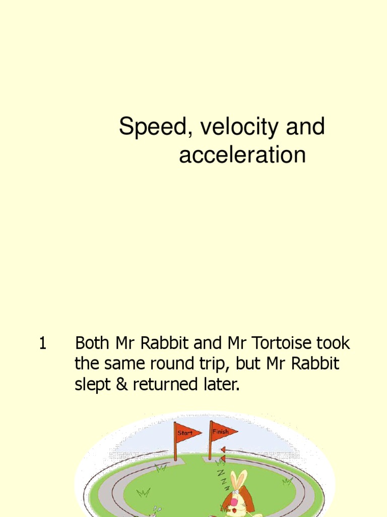 Understanding Speed, Velocity, and Acceleration | PDF | Speed | Velocity