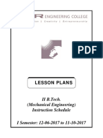 2nd Year Lesson Plan