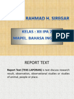 Report Text (Rahmad H. Siregar) English