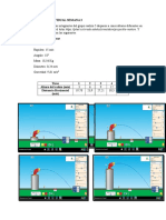 Simulación de trayectoria de proyectiles