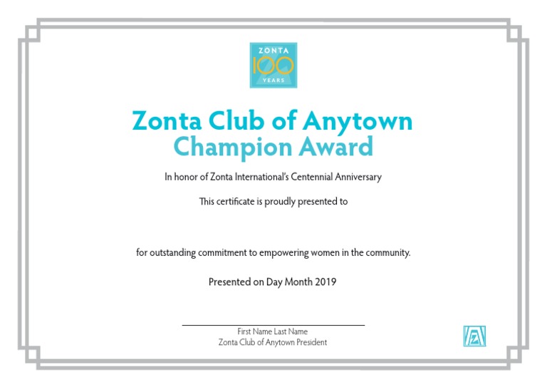 Club Champion Award Certificate Border - Form A4 PDF | PDF | Games ...