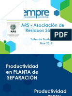 Taller de productividad en Separacion