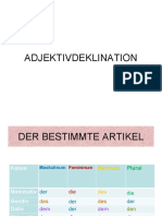 ADJEKTIVDEKLINATION