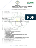 Requisitos para Registros de Productos de Uso Veterinarios PDF