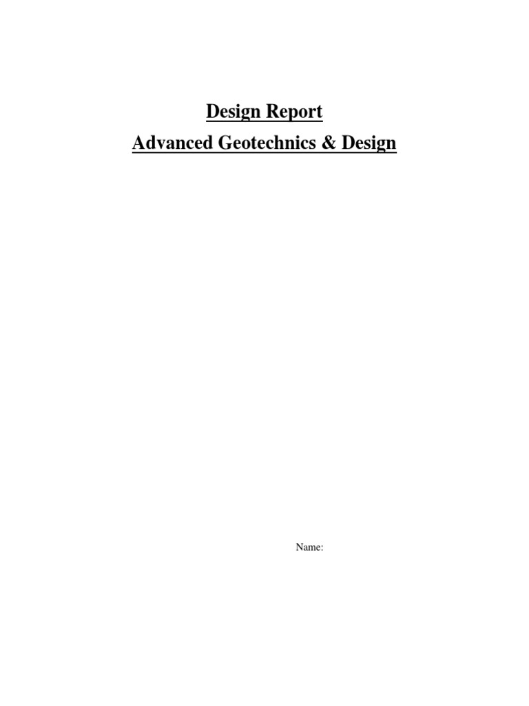 Foundation Design Report for RC Structure | PDF | Foundation ...
