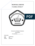 Proposal Usaha Kecil Bisnis Sambal Duren