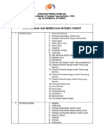 Jenis Tindakan Yang Memerlukan Informed Consent