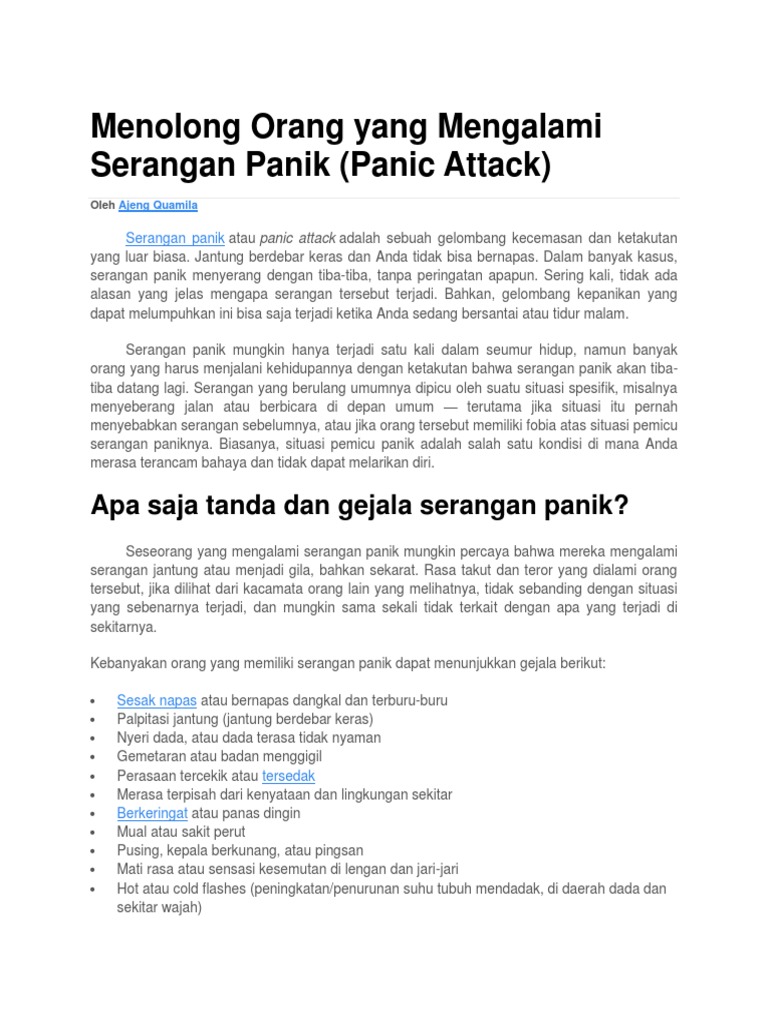 Atasi Serangan Panik Pdf