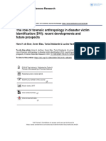 The Role of Forensic Anthropology in Disaster Victim Identification DVI Recent Developments and Future Prospects Word