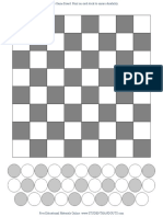 Checkers Chess Board Grey White