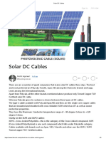 Solar DC Cables