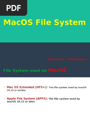 MacOS File System