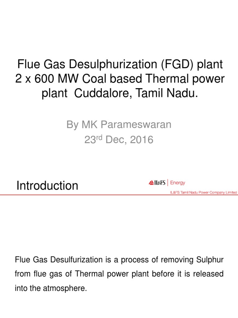 FGD System Overview for Tamil Nadu Plant | PDF | Filtration | Water