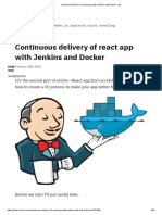 Continuous Delivery of React App With Jenkins and Docker - by PDF