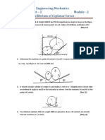 Engineering Mechanics Problem Sheet Solutions