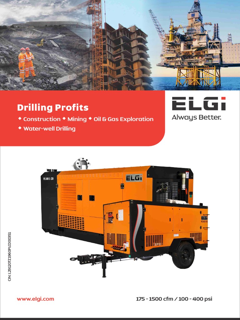 ELGI Compressor Diesel Engine Powered PDF PDF Mechanical