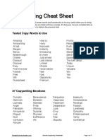 SBA - Ultimate Copywriting Cheat Sheet