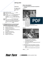 End of Term Speaking Test2 PDF