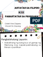 Mga Pamantayan Sa Filipino