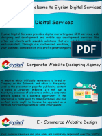Corporate Website Designing Agency in DL NCR - Elysian Digital Services