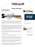 Rumusan Indikator Kinerja Surveilans