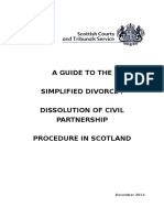 Simplified Divorce and Dissolution of Civil Partnership Guidance Notes