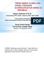 Pengaruh Trend Energi Global Dan Regional Terhadap Pembangunan Infrastruktur Energi Di Indonesia